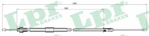 Cable Pull, parking brake (C0466B)