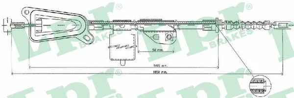 Cable Pull, parking brake (C0478B)
