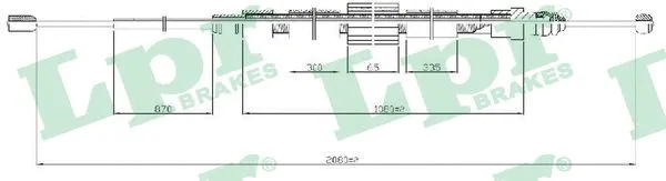 Cable Pull, parking brake (C0716B)