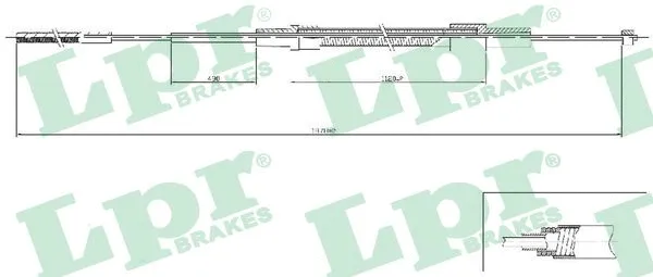 Cable Pull, parking brake (C0079B)