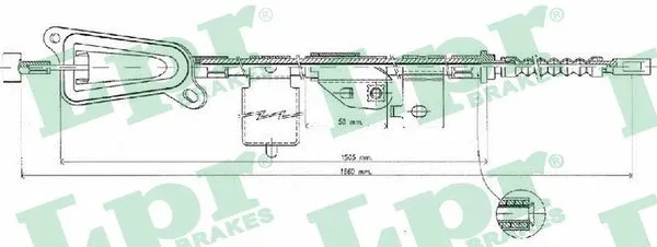 Cable Pull, parking brake (C0484B)