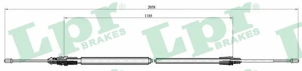 Cable Pull, parking brake (C0004B)