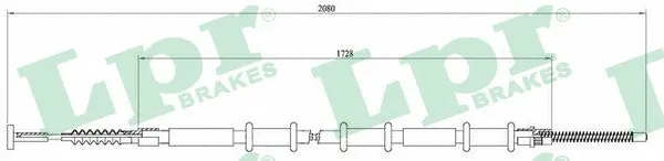 Cable Pull, parking brake (C0193B)