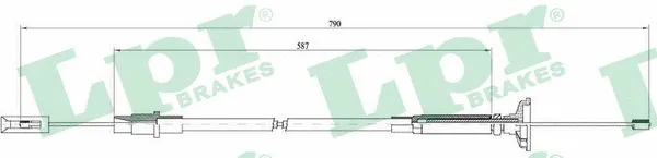 Cable Pull, clutch control (C0258C)