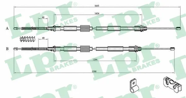 Cable Pull, parking brake (C0259B)