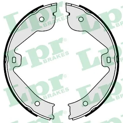Brake Shoe Set, parking brake (09150)