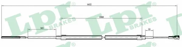 Cable Pull, parking brake (C0069B)