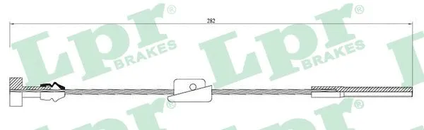 Cable Pull, parking brake (C0231B)