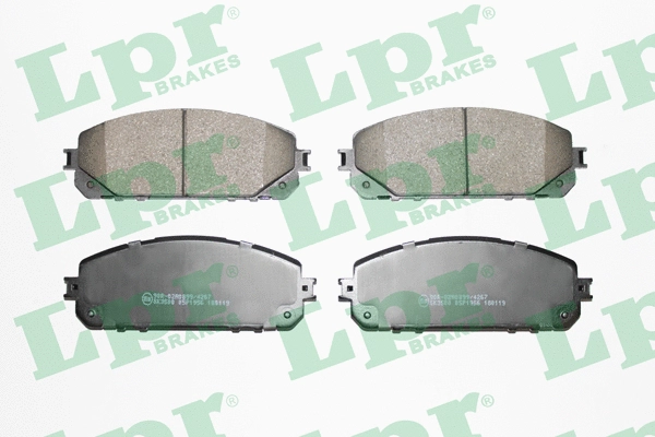Brake Pad Set, disc brake (05P1956)