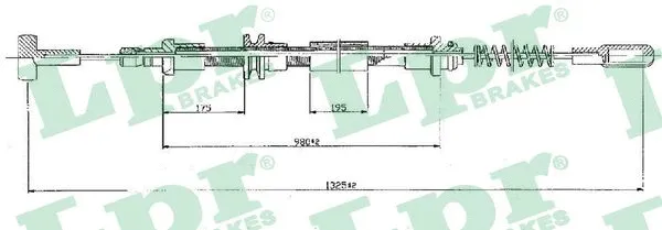 Cable Pull, parking brake (C0160B)