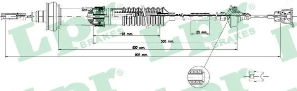 Cable Pull, clutch control (C0156C)