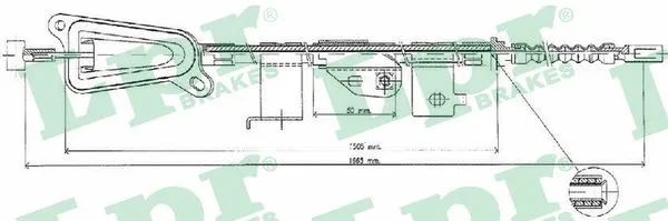 Cable Pull, parking brake (C0477B)