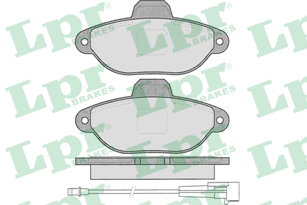 Brake Pad Set, disc brake (05P1262)