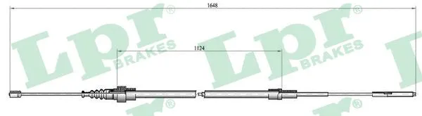 Cable Pull, parking brake (C0800B)
