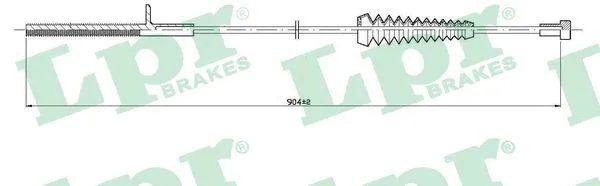 Cable Pull, parking brake (C1610B)