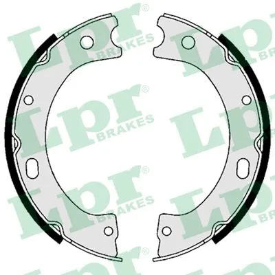 Brake Shoe Set, parking brake (09050)