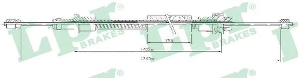 Cable Pull, parking brake (C0093B)
