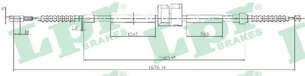Cable Pull, parking brake (C0062B)