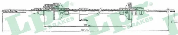 Cable Pull, clutch control (C0123C)