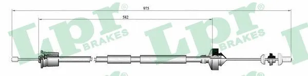 Cable Pull, clutch control (C0209C)