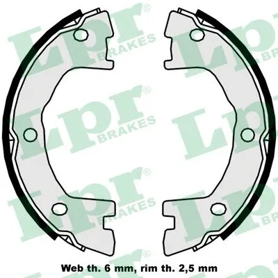 Brake Shoe Set, parking brake (09250)