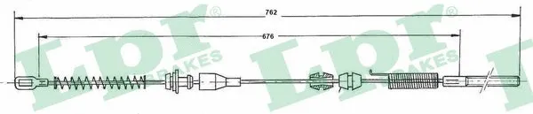 Cable Pull, parking brake (C0028B)