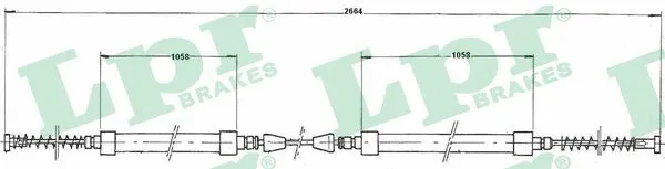 Cable Pull, parking brake (C0161B)