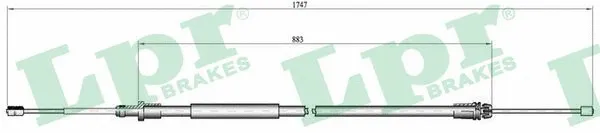Cable Pull, parking brake (C0100B)