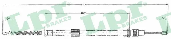 Cable Pull, parking brake (C0147B)
