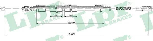 Cable Pull, parking brake (C0943B)
