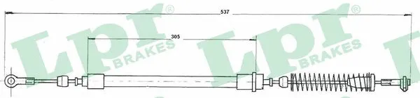 Cable Pull, parking brake (C0215B)