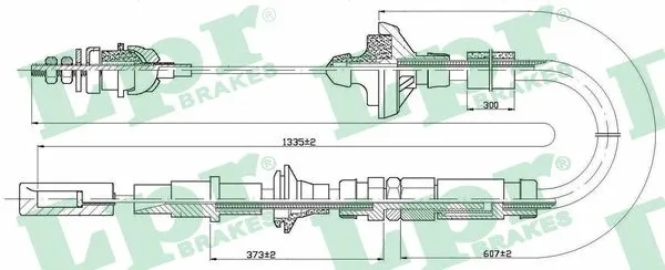 Cable Pull, clutch control (C0107C)
