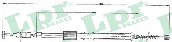 Cable Pull, parking brake (C0153B)