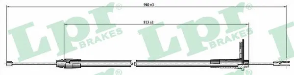 Cable Pull, parking brake (C0424B)