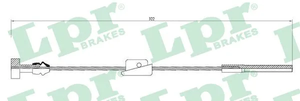 Cable Pull, parking brake (C0247B)