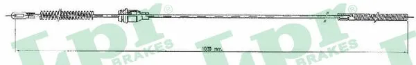 Cable Pull, parking brake (C0546B)