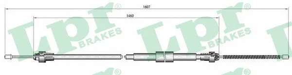 Cable Pull, parking brake (C0136B)