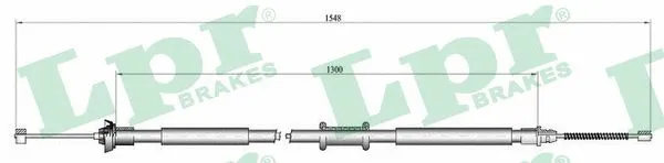 Cable Pull, parking brake (C0184B)