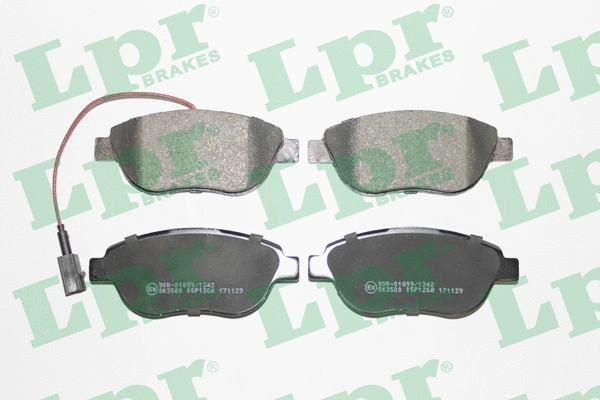 Brake Pad Set, disc brake (05P1268)