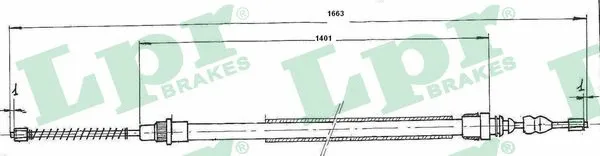 Cable Pull, parking brake (C0725B)