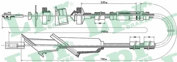 Cable Pull, clutch control (C0137C)