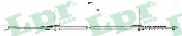 Cable Pull, parking brake (C0563B)