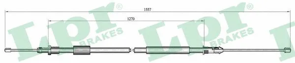 Cable Pull, parking brake (C0128B)