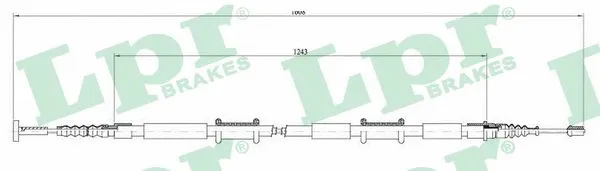 Cable Pull, parking brake (C0026B)