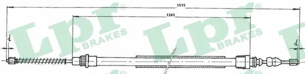 Cable Pull, parking brake (C0726B)