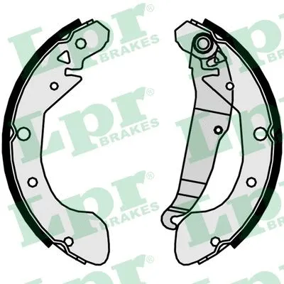 Brake Shoe Set (09700)