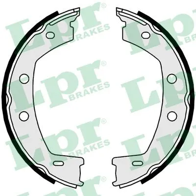 Brake Shoe Set, parking brake (09950)