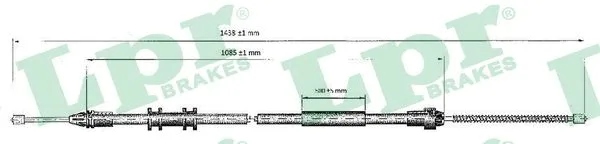 Cable Pull, parking brake (C0699B)