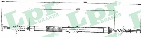 Cable Pull, parking brake (C0154B)