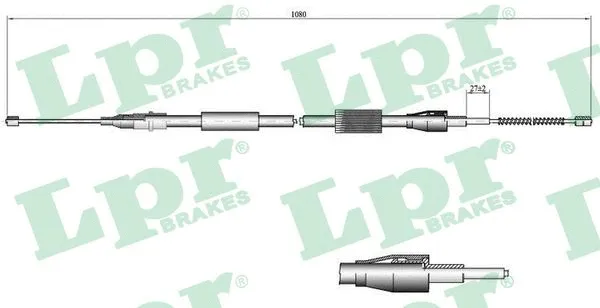 Cable Pull, parking brake (C0047B)